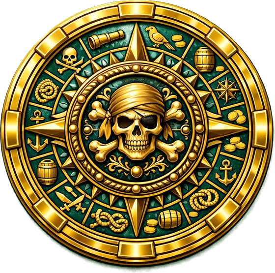The same coin reskinned for Pirate's Plunder